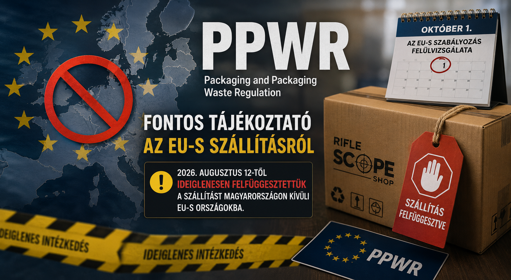 Fontos tájékoztató az EU-s szállításról
